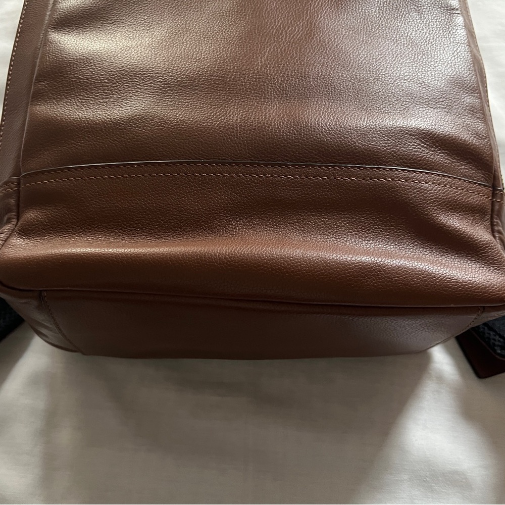 COACH Charles Brown leather Slim Backpack - Picture 4 of 13